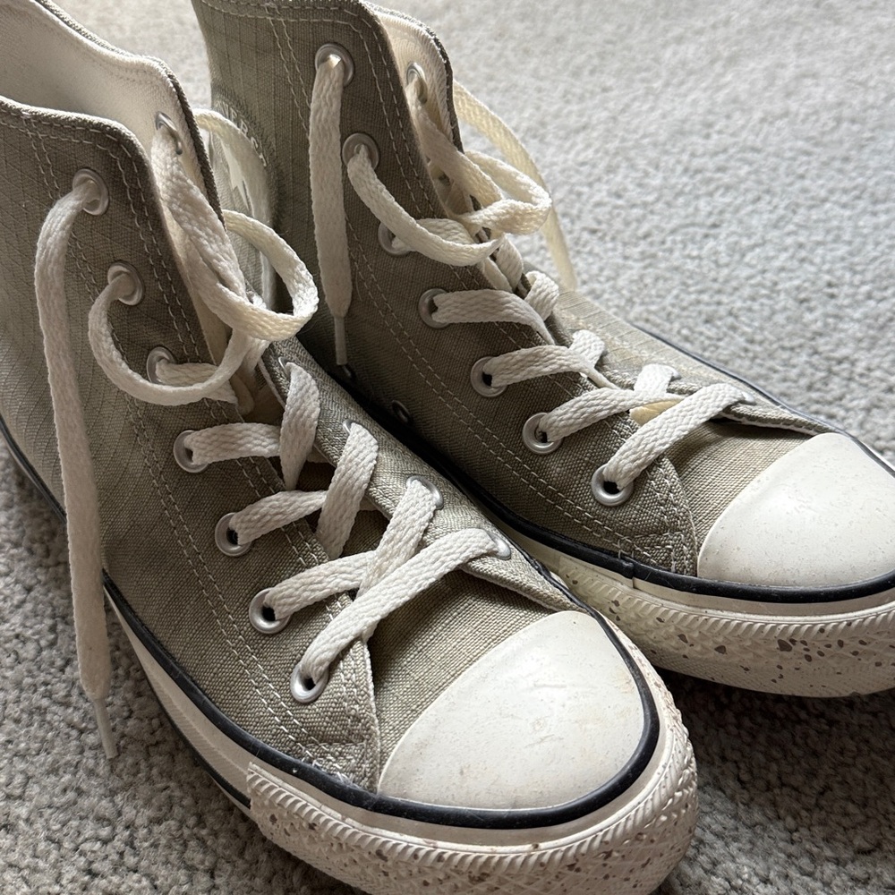 Converse White High-Top Sneakers